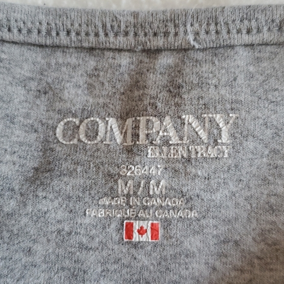 Ellen Tracy Heathered Gray T-shirt - Picture 2 of 8